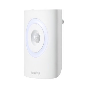 ヤザワ 常夜灯機能付き人感明暗センサーライト 常夜灯機能付き人感明暗センサーライト NASWL79WH