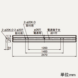 三菱 LEDライトユニット形ベースライト ≪Myシリーズ≫ 110形 直付形 下面開放タイプ 一般タイプ 5000lm 連続調光タイプ FLR110形×1灯器具節電タイプ 昼白色 LEDライトユニット形ベースライト ≪Myシリーズ≫ 110形 直付形 下面開放タイプ 一般タイプ 5000lm 連続調光タイプ FLR110形×1灯器具節電タイプ 昼白色 MY-X950430/NAHZ 画像2