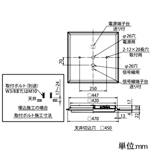 三菱 【受注生産品】LEDライトユニット形ベースライト スクエアライト ≪Myシリーズ≫ パネルタイプ 埋込形 化粧枠タイプ(浅形) ダクト回避形 クラス600タイプ 無線調光(段調光)形 FHP32形×3灯器具相当 昼白色 埋込穴□450mm LEDライトユニット形ベースライト スクエアライト ≪Myシリーズ≫ パネルタイプ 埋込形 化粧枠タイプ(浅形) ダクト回避形 クラス600タイプ 無線調光(段調光)形 FHP32形×3灯器具相当 昼白色 埋込穴□450mm MY-SK460104N/4AYX 画像2