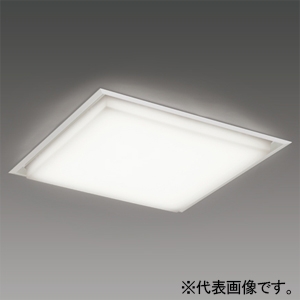 三菱 LEDライトユニット形ベースライト スクエアライト ≪Myシリーズ≫ パネルタイプ 埋込形 化粧枠タイプ(浅形) ダクト回避形 クラス600タイプ 無線調光(段調光)形 FHP32形×3灯器具相当 温白色 埋込穴□450mm MY-SK460104WW/4AYX