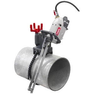 アサダ エアモータ式既設管切断機 ≪パイプソー400SA≫ エアモータ式 1120W 鋼管50A〜400A(厚さ9mmまで)・SUS管50A〜300A(厚さ9mmまで) PS400SA