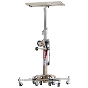 アサダ 電動ワイヤーアッパー 電動+手動 最大積載荷重〜3m/120kg・3〜3.5m/100kg・3.5m〜80kg キャスタ付 UE40CW