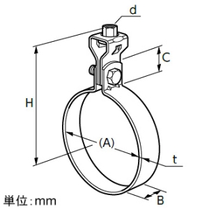 日栄インテック ステンレススパイラル吊バンドタン付 スパイラルダクト用 吊ボルト3/8 管径称200 ステンレススパイラル吊バンドタン付 スパイラルダクト用 吊ボルト3/8 管径称200 101100101432000 画像2