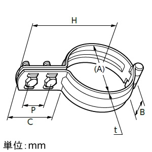 日栄インテック 蝶番式立バンドBN付 SGP用 管径称100A 蝶番式立バンドBN付 SGP用 管径称100A 101300102021000 画像2