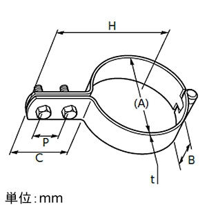 日栄インテック ステンレスFTP立バンドBN付 耐火二層管用 管径称125A ステンレスFTP立バンドBN付 耐火二層管用 管径称125A 101300102891250 画像2