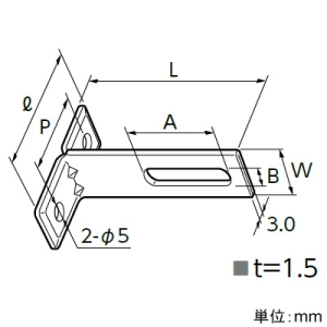 日栄インテック ステンレスT足 立バンド用 長穴タイプ 幅25mm 長さ100mm ステンレスT足 立バンド用 長穴タイプ 幅25mm 長さ100mm 101300104331000 画像2