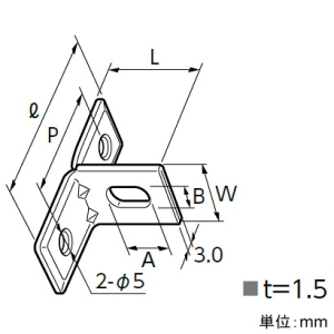 日栄インテック ステンレス1ツ穴T足 省スペース立バンド用 幅25mm 長さ30mm ステンレス1ツ穴T足 省スペース立バンド用 幅25mm 長さ30mm 101300104200300 画像2