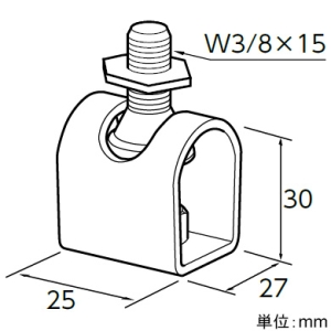 日栄インテック スラブ固定金具 《3Dタンバックル》 適合吊ボルトW3/8 スラブ固定金具 《3Dタンバックル》 適合吊ボルトW3/8 101200105323250 画像2