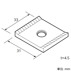 日栄インテック Dナット 溝付タイプ サイズW3/8 Dナット 溝付タイプ サイズW3/8 102301442010100 画像2