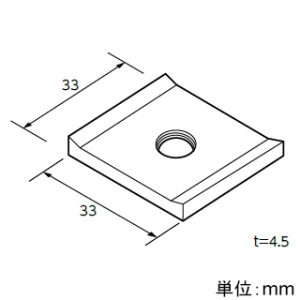 日栄インテック Dナット 溝なしタイプ サイズW3/8 Dナット 溝なしタイプ サイズW3/8 102301442011100 画像2