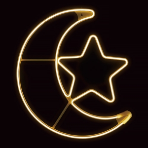 ジェフコム LEDモチーフ 《月と星》 全点灯タイプ ケーブル長50cm LEDモチーフ 《月と星》 全点灯タイプ ケーブル長50cm SJX-C02F-JT 画像2