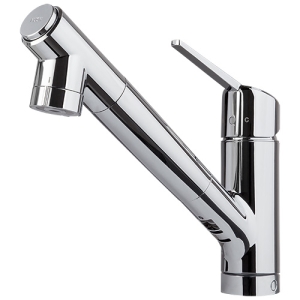 タカギ シングルレバー混合栓 《クローレバブル》 ワンホール型 一般地用 水受けボックス不要タイプ 取付穴径φ35〜39mm 浄水カートリッジ付 JY396MN-9NTF