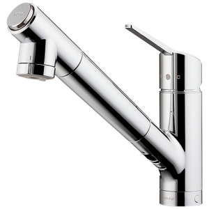 タカギ シングルレバー混合栓 《クローレ》 ワンホール型 一般地用 水受けボックス不要タイプ 取付穴径φ35〜39mm 浄水カートリッジ付 JY296MN-9NTF