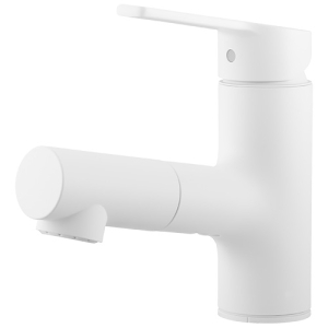 タカギ シングルレバー洗面混合栓 《キレイスト》 一般地用 取付穴径φ35〜39mm ホワイト WU100WN