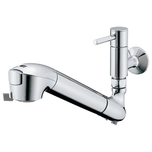 タカギ 単水栓 《クリーン》 固定型 寒冷地併用 浄水カートリッジ付 JL346AK