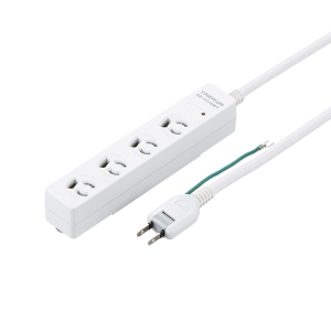 ヤザワ 3P抜け止めマグネットフック付タップ4個口5m白 3P抜け止めマグネットフック付タップ4個口5m白 H5HJKNP405WH