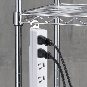 ヤザワ 3P抜け止めマグネットフック付タップ4個口5m白 3P抜け止めマグネットフック付タップ4個口5m白 H5HJKNP405WH 画像4