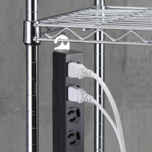 ヤザワ 3P抜け止めマグネットフック付タップ4個口5m黒 3P抜け止めマグネットフック付タップ4個口5m黒 H5HJKNP405BK 画像4