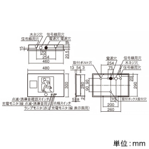 パナソニック 【受注生産品】LED誘導灯 本体のみ 誘導音付点滅形 壁埋込型 B級・BH形(20A形) 長時間定格型(60分間) 片面型 電池内蔵形 【受注生産品】LED誘導灯 本体のみ 誘導音付点滅形 壁埋込型 B級・BH形(20A形) 長時間定格型(60分間) 片面型 電池内蔵形 FA40315KLE1 画像3