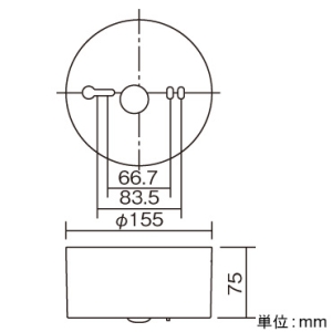 パナソニック 非常用照明器具 専用形 直付型 LED高天井用(〜10m) 30分間タイプ ハロゲン電球30形相当 昼白色 電池内蔵形 非常用照明器具 専用形 直付型 LED高天井用(〜10m) 30分間タイプ ハロゲン電球30形相当 昼白色 電池内蔵形 NNFB93007C 画像3
