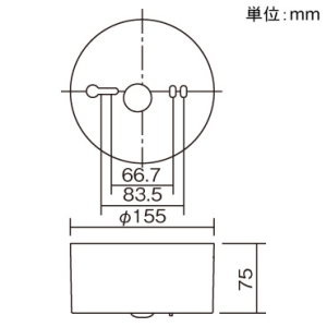 パナソニック 非常用照明器具 専用形 直付型 LED低天井用(〜3m) 長時間定格型 60分間タイプ ハロゲン電球13形相当 昼白色 電池内蔵形 非常用照明器具 専用形 直付型 LED低天井用(〜3m) 長時間定格型 60分間タイプ ハロゲン電球13形相当 昼白色 電池内蔵形 NNFB91085C 画像3
