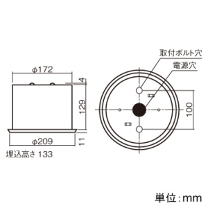 パナソニック 非常用照明器具 専用形 埋込型 LED低天井用(〜3m) クリーンルーム向け 30分間タイプ ハロゲン電球13形相当 昼白色 埋込穴φ175mm 電池内蔵形 非常用照明器具 専用形 埋込型 LED低天井用(〜3m) クリーンルーム向け 30分間タイプ ハロゲン電球13形相当 昼白色 埋込穴φ175mm 電池内蔵形 NNFB91815C 画像3