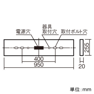 パナソニック 一体型階段灯用リニューアルプレート 20形 直付タイプ用 一体型階段灯用リニューアルプレート 20形 直付タイプ用 FK12000 画像2