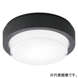 パナソニック 【受注生産品】防雨型シーリングライト 非常用照明器具 ブラケット兼用型 階段通路誘導灯兼用型 壁・天井直付型 30分間タイプ 高光束タイプ FCL30形1灯器具相当 フラットタイプ 非調光 昼白色 ブラック NWCF17520LE1