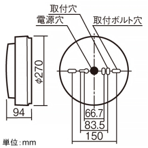 パナソニック 防雨型シーリングライト 非常用照明器具 ブラケット兼用型 階段通路誘導灯兼用型 壁・天井直付型 30分間タイプ 低光束タイプ FCL20形1灯器具相当 フラットタイプ 非調光 電球色 ブラック 防雨型シーリングライト 非常用照明器具 ブラケット兼用型 階段通路誘導灯兼用型 壁・天井直付型 30分間タイプ 低光束タイプ FCL20形1灯器具相当 フラットタイプ 非調光 電球色 ブラック NWCF17501LE1 画像4