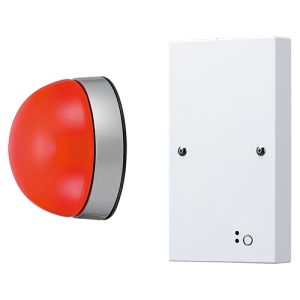 パナソニック 【受注生産品】LED非常用進入口赤色灯 電池内蔵形 防雨型 壁直付型 電源部分離埋込型 NNF20246Z