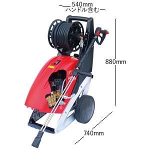 アサダ 高圧洗浄機14/170 60Hz仕様 電動式 水道直結方式 吐出量14L/min 圧力16.7MPa(170kgf/㎠) 燃料タンク容量7.5L キャスター付 高圧洗浄機14/170 60Hz仕様 電動式 水道直結方式 吐出量14L/min 圧力16.7MPa(170kgf/㎠) 燃料タンク容量7.5L キャスター付 HD14170 画像3