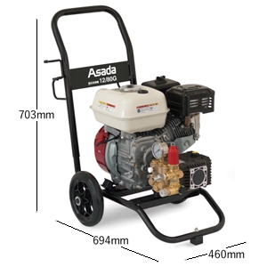 アサダ 高圧洗浄機12/80GP 洗管タイプ エンジン式 自吸式 吐出量13.0L/min 圧力7.8MPa(80kgf/㎠) 燃料タンク容量3.1L 高圧洗浄機12/80GP 洗管タイプ エンジン式 自吸式 吐出量13.0L/min 圧力7.8MPa(80kgf/㎠) 燃料タンク容量3.1L HD1208P2 画像3