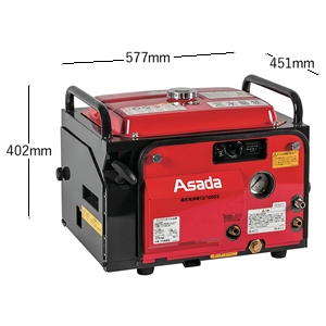 アサダ 高圧洗浄機13/100GSP 洗管タイプ エンジン式 防音タイプ 自吸式 セルスタート 吐出量13.0L/min 圧力10MPa(102kgf/㎠) 燃料タンク容量5.0L 高圧洗浄機13/100GSP 洗管タイプ エンジン式 防音タイプ 自吸式 セルスタート 吐出量13.0L/min 圧力10MPa(102kgf/㎠) 燃料タンク容量5.0L HD1310SP3 画像3