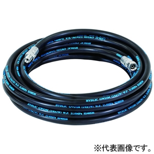 アサダ 1/4''高圧ホース SUSワンタッチカプラ 長さ10m HD03115