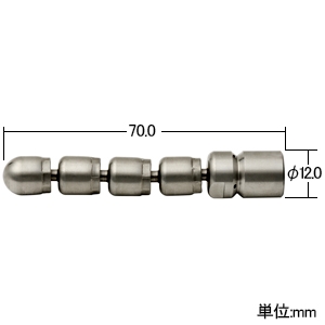 アサダ 1/4''スズランノズル M2型 1/8''ねじ 後方4穴 1/4''スズランノズル M2型 1/8''ねじ 後方4穴 HD38126 画像2