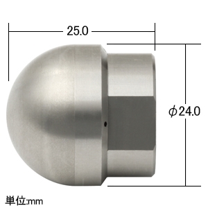 アサダ 3/8''逆噴射ノズル M型 3/8''ねじ 後方4穴 3/8''逆噴射ノズル M型 3/8''ねじ 後方4穴 HD04056 画像2