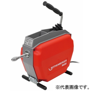 アサダ 排水管清掃器 ≪ドレンクリーナR600≫ φ16mmワイヤ仕様 清掃能力φ40〜150mm ヘッド交換可 R72601