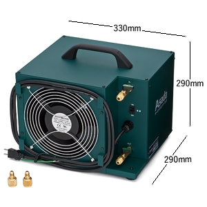 アサダ 冷却補助装置 ≪クーリングユニットCL3≫ 接続ポート3/8''フレア(1/4''アダプタ付) ボールバルブ付 冷却補助装置 ≪クーリングユニットCL3≫ 接続ポート3/8''フレア(1/4''アダプタ付) ボールバルブ付 ES801 画像2