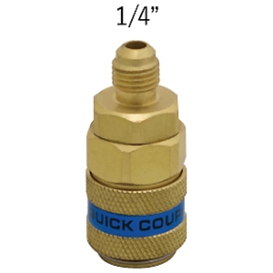 アサダ クイックジョイント カーエアコン用 低圧用 R134a用 ホース接続1/4'' Y03201M