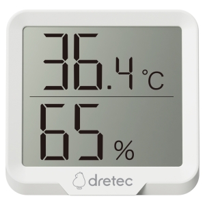 ドリテック 【お買い得12個セット】デジタル温湿度計「リテーモ・ミニ・シンプル」 O-454WT_set