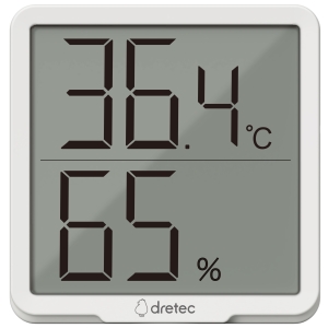 ドリテック 【お買い得12個セット】デジタル温湿度計「リテーモ・シンプル」 O-455WT_set