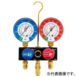 アサダ ボールバルブMiniマニホールドキット 対応冷媒R32・R410A ゲージ径φ60mm ホース長さ152cm ボールバルブMiniマニホールドキット 対応冷媒R32・R410A ゲージ径φ60mm ホース長さ152cm AM190