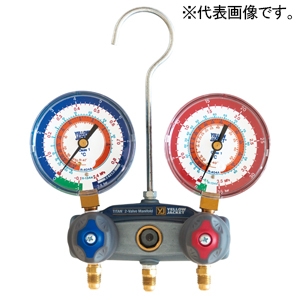 アサダ タイタンマニホールド本体 対応冷媒R407C・R404A・R134a ゲージ径φ80mm タイタンマニホールド本体 対応冷媒R407C・R404A・R134a ゲージ径φ80mm Y49836
