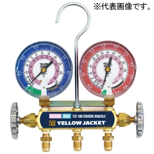 アサダ YJマニホールドキット 対応冷媒R32・R410A ゲージ径φ80mm ホース長さ92cm YJマニホールドキット 対応冷媒R32・R410A ゲージ径φ80mm ホース長さ92cm Y4095132C