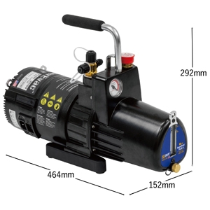 アサダ 空調工具 ≪真空ポンプSuperEvac DC8CFM≫ 2ステージポンプ 真空度2.0Paabs.(15ミクロン) 排気速度225L/分 空調工具 ≪真空ポンプSuperEvac DC8CFM≫ 2ステージポンプ 真空度2.0Paabs.(15ミクロン) 排気速度225L/分 Y93789 画像3