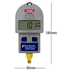 アサダ デジタル真空計パイロットPlus ピラニー式センサー 測定範囲101×103Paabs.(76万ミクロン)〜1Paabs.(1ミクロン) デジタル真空計パイロットPlus ピラニー式センサー 測定範囲101×103Paabs.(76万ミクロン)〜1Paabs.(1ミクロン) LB710202 画像2
