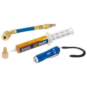 アサダ 蛍光式ガス漏れ検知器 ≪マイクロUVエアコンキット≫ POE油ベース 接続口径1/4'' 蛍光剤容量30mL 蛍光式ガス漏れ検知器 ≪マイクロUVエアコンキット≫ POE油ベース 接続口径1/4'' 蛍光剤容量30mL Y69789