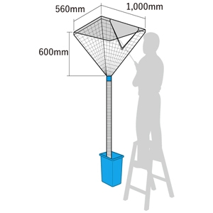 アサダ 天カセ洗浄カバー 汚水受け幅最大時560×1000×600mm 天カセ洗浄カバー 汚水受け幅最大時560×1000×600mm EP348 画像2