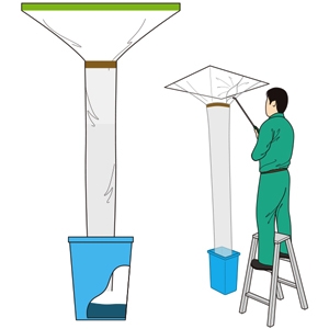 アサダ 粘着テープ付き養生用シート ≪クリアマスカー≫ 透明タイプ 10ヶ入 粘着テープ付き養生用シート ≪クリアマスカー≫ 透明タイプ 10ヶ入 EP373 画像2