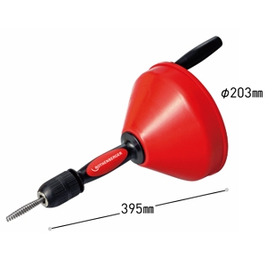 アサダ 排水管清掃機 ≪ロスピ8 H+E PLUS≫ 清掃能力φ20〜φ75mm 電動用ドリルアダプタ付 スタンド付 排水管清掃機 ≪ロスピ8 H+E PLUS≫ 清掃能力φ20〜φ75mm 電動用ドリルアダプタ付 スタンド付 R72095S 画像3